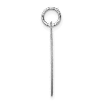 Sterling Silver Rhodium-plated West Highland Terrier Disc Charm — alternate view