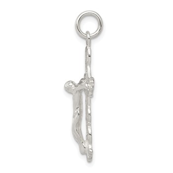 Sterling Silver Crucifix Charm — alternate view