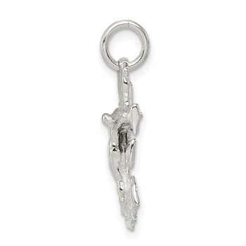 Sterling Silver Cara Vaca Crucifix Pendant — alternate view