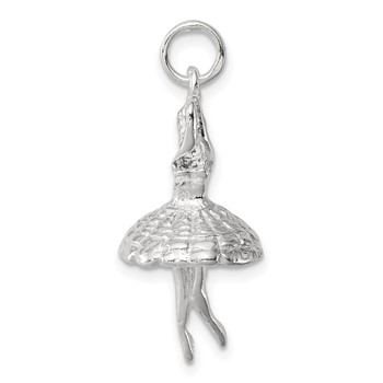 Sterling Silver Ballerina Charm — alternate view