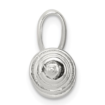 Sterling Silver Barbell Charm — alternate view