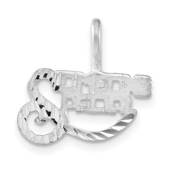 Sterling Silver Brushed & Diamond-cut Someone Special Charm