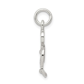 Sterling Silver Treble Clef Charm — alternate view