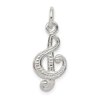 Sterling Silver Treble Clef Charm