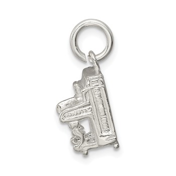 Sterling Silver Piano Charm — alternate view