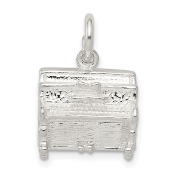 Sterling Silver Piano Charm
