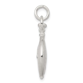 Sterling Silver Clock Charm — alternate view