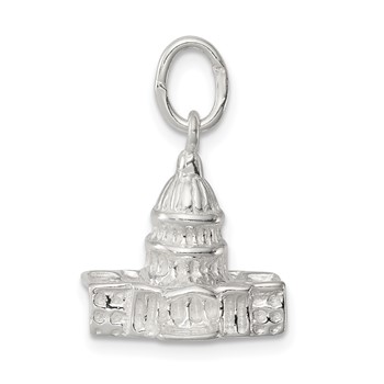 Sterling Silver Capitol Building Charm