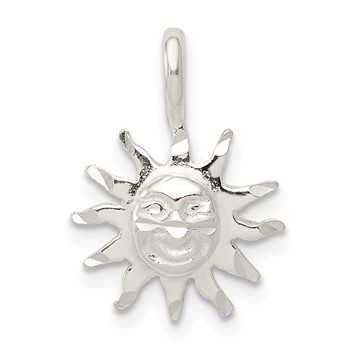 Sterling Silver Sun Charm