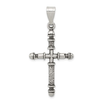 Sterling Silver Antiqued Cross Pendant