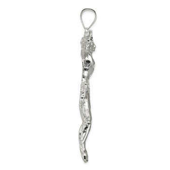 Sterling Silver Corpus (Crucified Christ) Pendant — alternate view