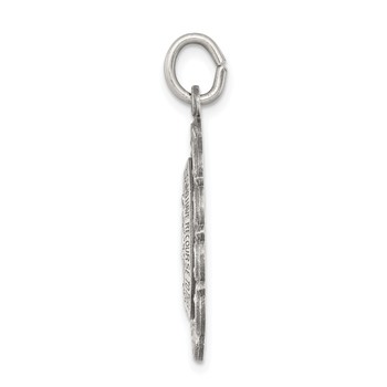 Sterling Silver Antiqued Miraculous Medal — alternate view