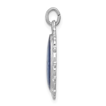 Sterling Silver Platinum-plated Miraculous Medal — alternate view