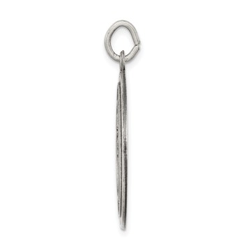 Sterling Silver Antiqued St. Christopher Medal — alternate view