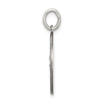 Sterling Silver Antiqued St. Christopher Soccer Medal — alternate view