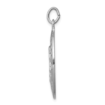 Sterling Silver Platinum-plated St. Joseph Medal — alternate view