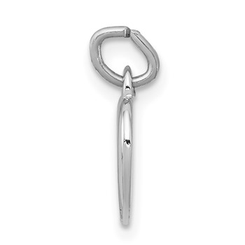 Sterling Silver Platinum-plated & Vermeil Cross in Heart Charm — alternate view