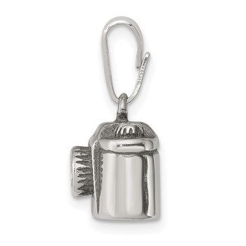 Sterling Silver Antiqued Camera Charm — alternate view