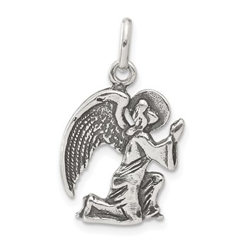 Sterling Silver Antiqued Angel Charm