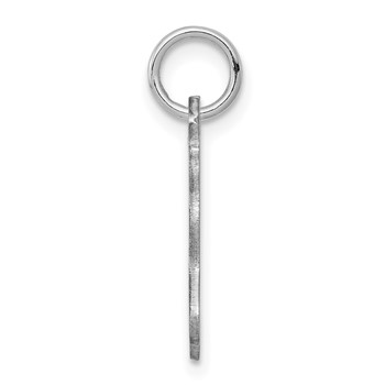 Sterling Silver Rhodium-plated United States Polished Charm — alternate view
