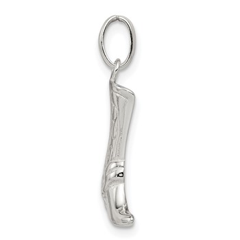 Sterling Silver Cowboy Boot Charm — alternate view