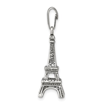 Sterling Silver Eiffel Tower Pendant — alternate view