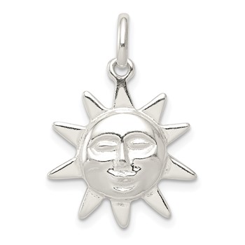 Sterling Silver Sun Charm