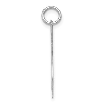 Sterling Silver Rhodium-plated Cat Charm — alternate view