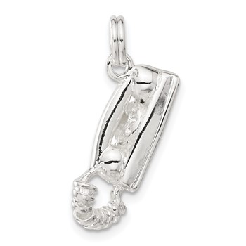 Sterling Silver Telephone Charm