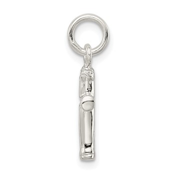 Sterling Silver Cross Charm — alternate view