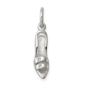 Sterling Silver High Heel Pendant — alternate view