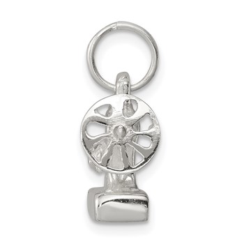 Sterling Silver Rhodium-plated Sewing Machine Charm — alternate view