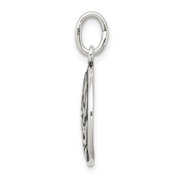Sterling Silver Antiqued Celtic Knot Charm — alternate view