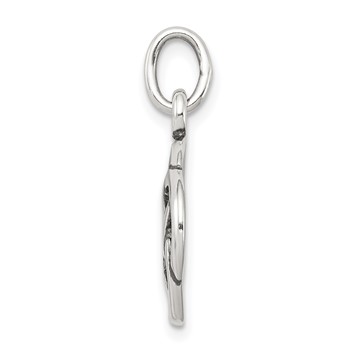 Sterling Silver Antiqued Celtic Knot Charm — alternate view