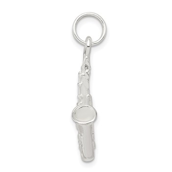 Sterling Silver Saxophone Charm — alternate view