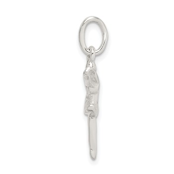 Sterling Silver Ballerina Charm — alternate view