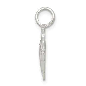 Sterling Silver Diamond Cut Grand Piano Pendant — alternate view