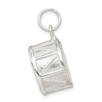 Sterling Silver Drum Charm — alternate view