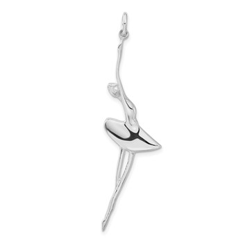Sterling Silver Polished Ballerina Pendant