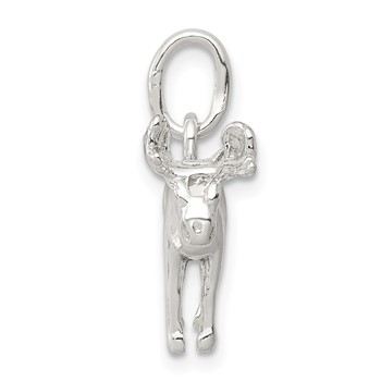 Sterling Silver Moose Charm — alternate view