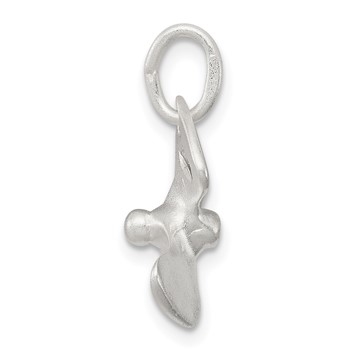 Sterling Silver 3D D/C Boat Propeller Charm — alternate view