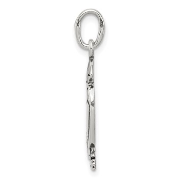 Sterling Silver Antiqued Puffin Charm — alternate view