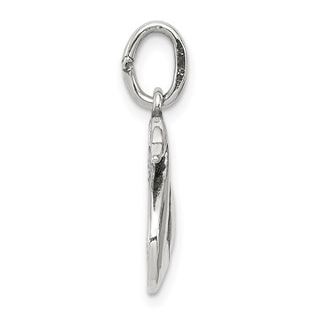 Sterling Silver Antiqued Swan Charm — alternate view