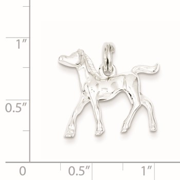 Sterling Silver Horse Charm — alternate view