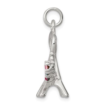 Sterling Silver Multi-color Preciosa Crystal Paris Charm — alternate view
