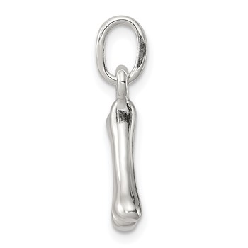 Sterling Silver Polished Bone Charm — alternate view