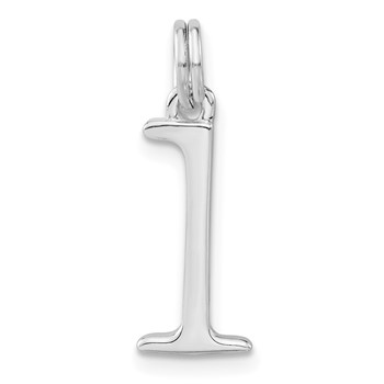 Sterling Silver Polished L Charm