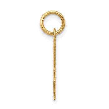 Sterling Silver Gold-plated Script Letter A Initial Charm — alternate view