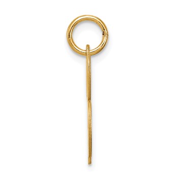 Sterling Silver Gold-plated Script Letter B Initial Charm — alternate view