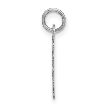 Sterling Silver Medium Initial F Charm — alternate view